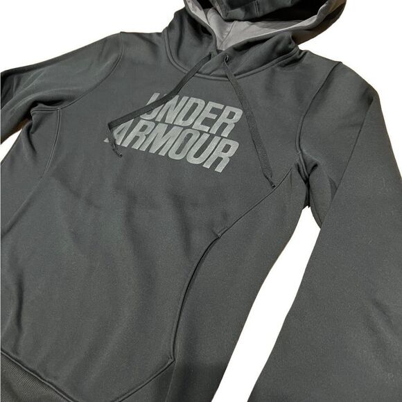 Under Armour hooded sweatshirt grey size medium slim fit - Picture 5 of 9